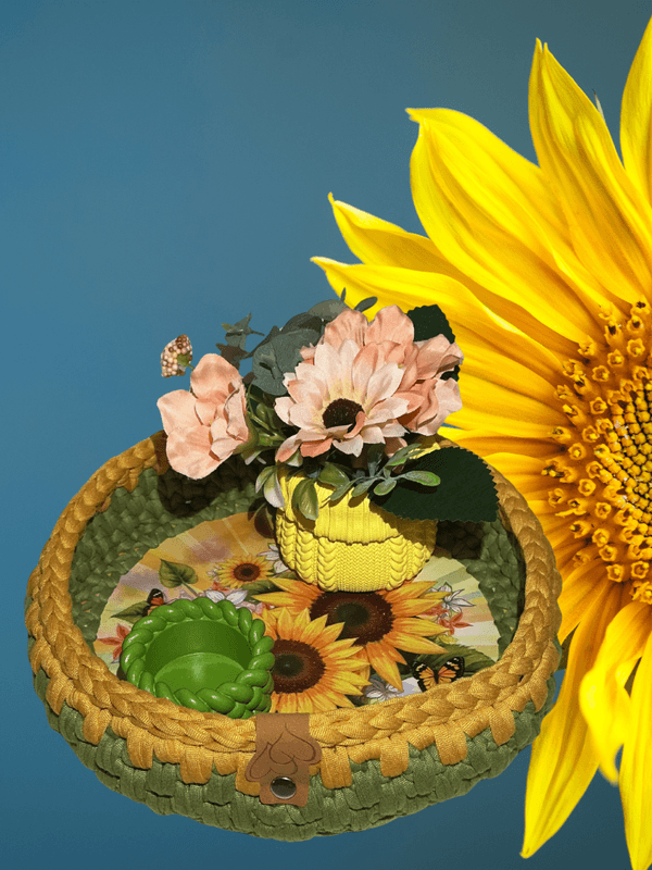Kurv med solsikke tema